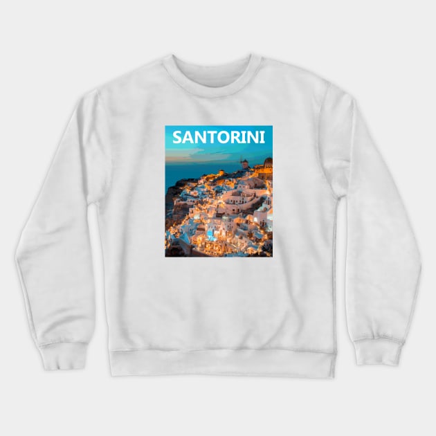 Santorini Crewneck Sweatshirt by greekcorner